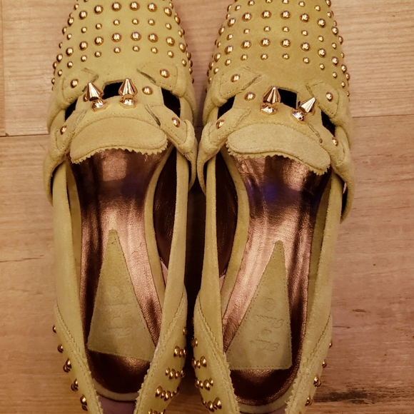 Fleur et Rosée Green Suede Leather Loafe - Picture 11 of 13